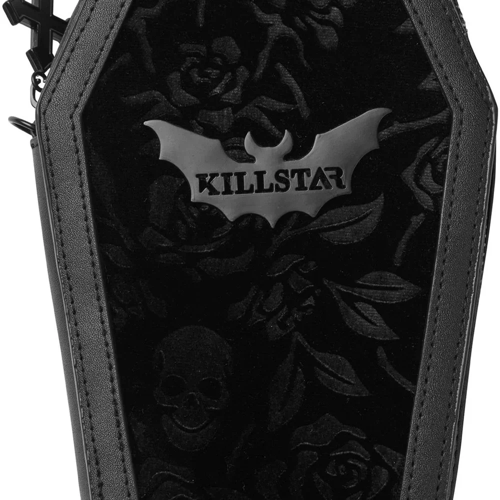 Killstar Gothic Black Coffin wallet wristlet - Picture 2 of 8